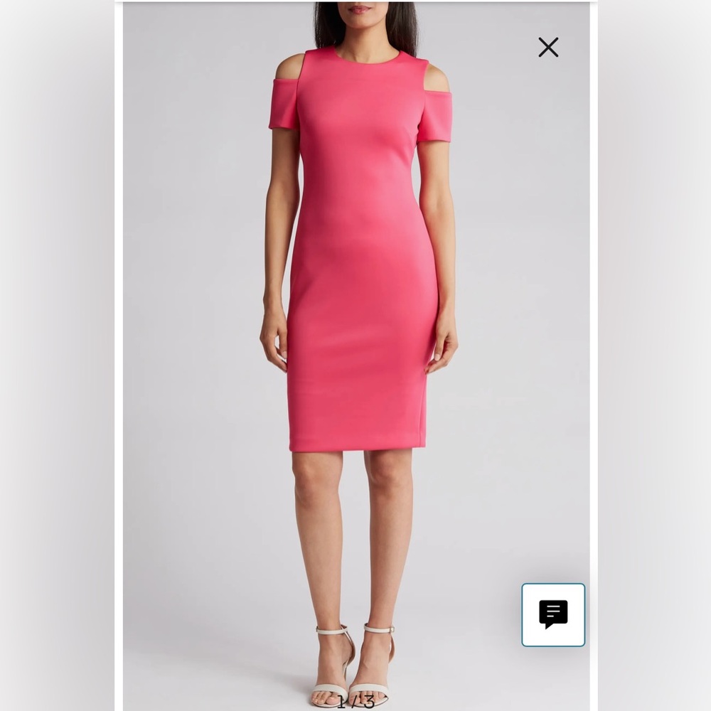 Calvin Klein Cold- Shoulder Dress